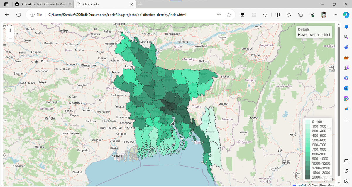 BD Districts Density